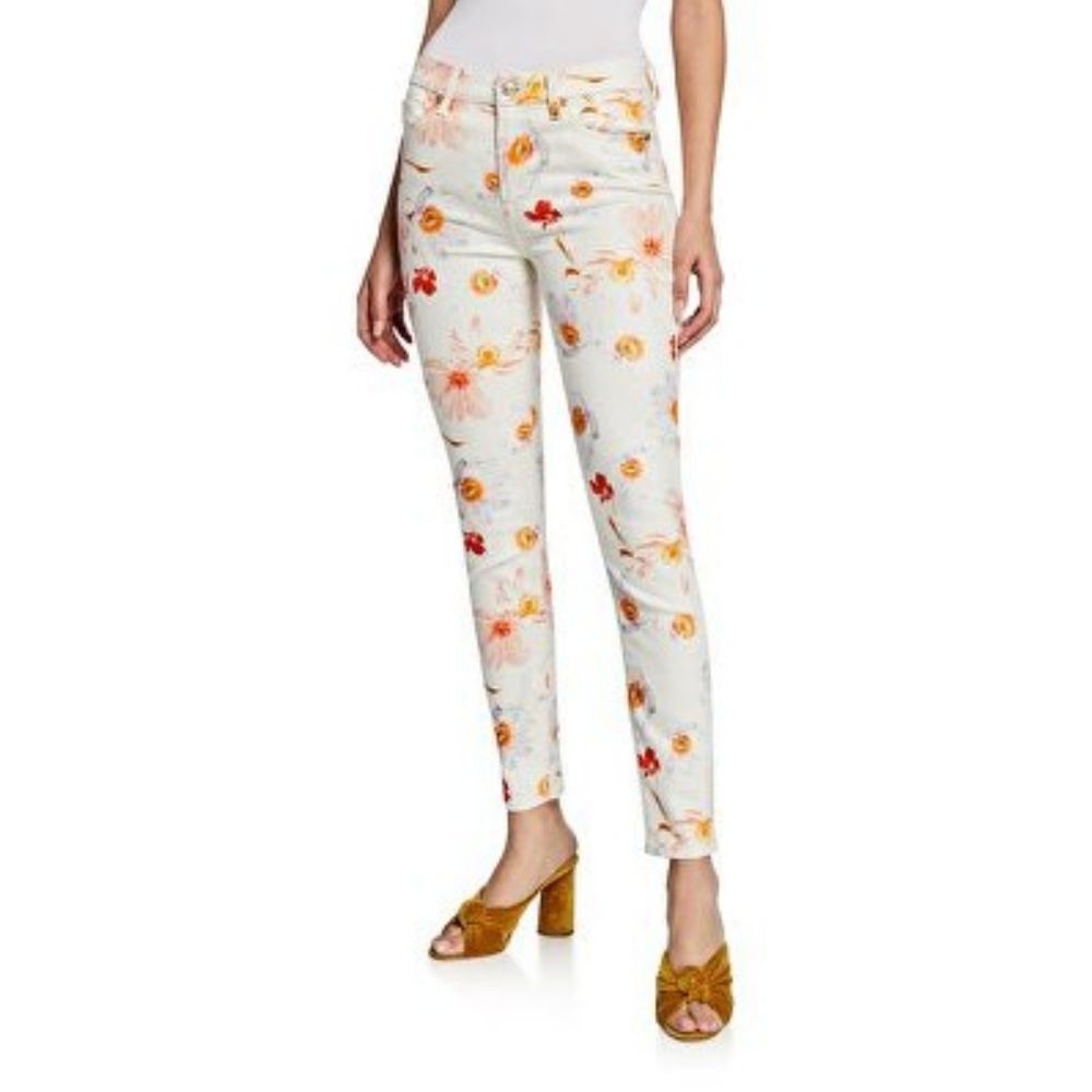 NWOT 7 For All Mankind Floral Jean 24